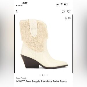 Free People Pitchfork Shearling Boot in Arctic Fox - Sold Out